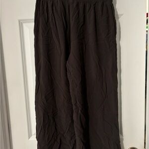 H&M Brown Wide-Leg Pants